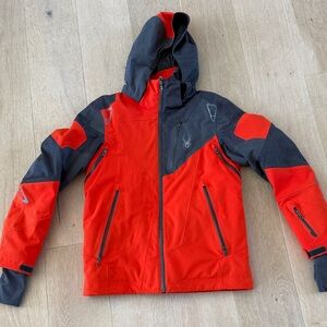 Spyder Red and Grey Insulated Ski Jacket